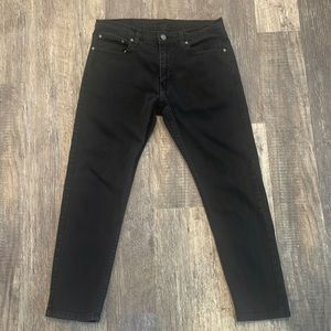 Levi’s 512 slim taper black stretch jeans